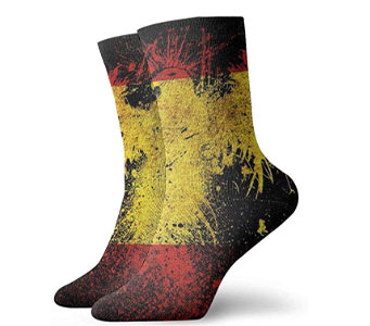 calcetines con la bandera de españa