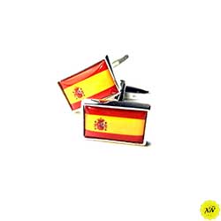 gemelos con la bandera española