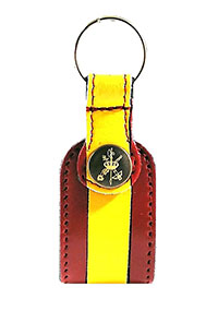 Llavero con escudo de La Legión de piel