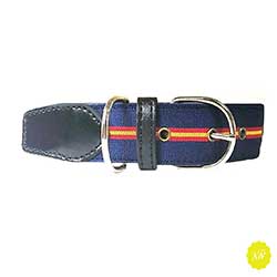 Collar de perro combinado lona
