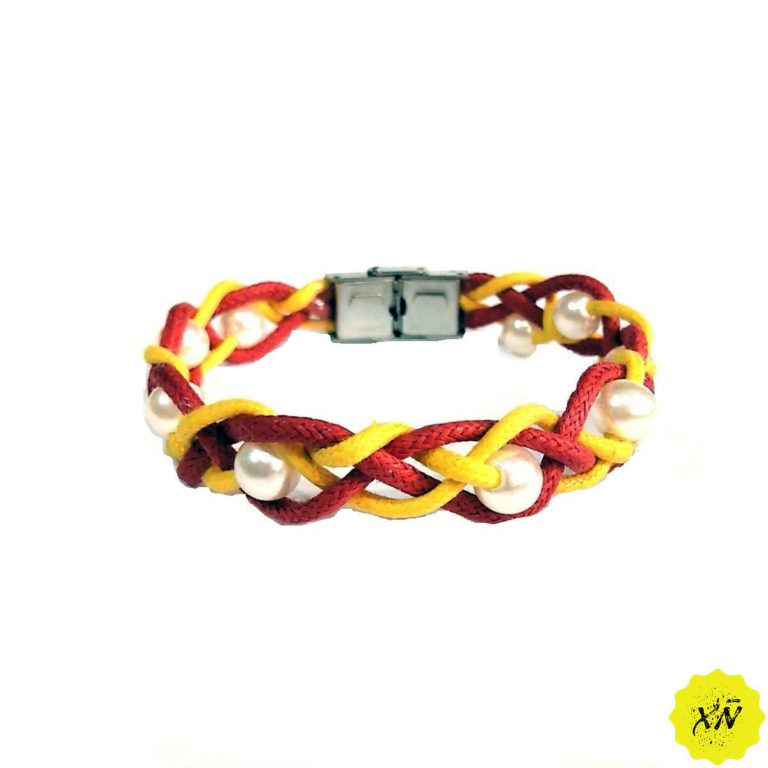 Pulseras bandera España mujer