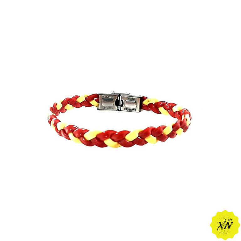 Bandera de España pulsera trenzada