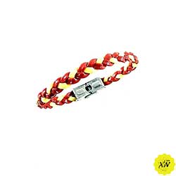 bandera de España pulsera trenzada