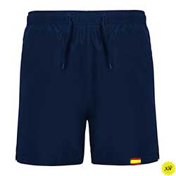 bañador azul con la bandera de España