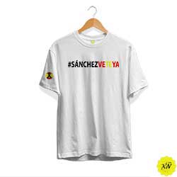 camiseta Sanchez vete ya crespon negro