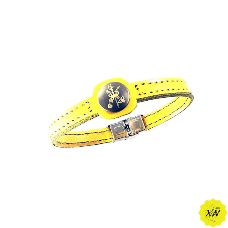 Pulsera de piel escudo Legión