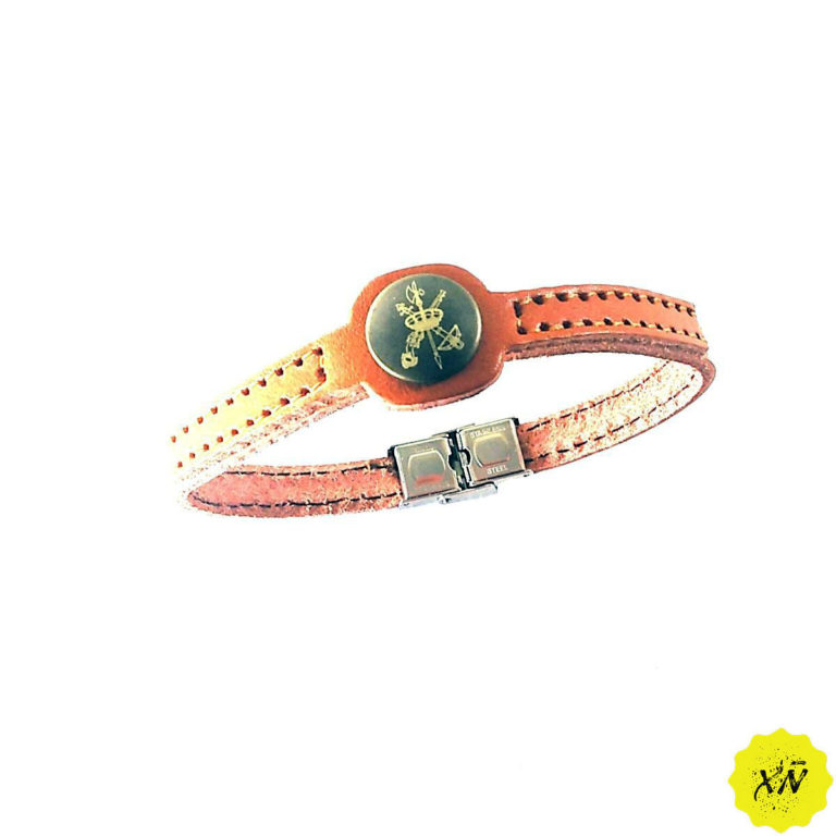 Pulsera de piel escudo Legión