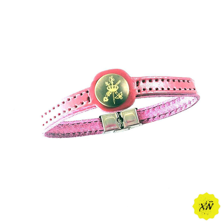 Pulsera de piel escudo Legión