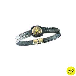 Pulsera de piel con escudo Legión española