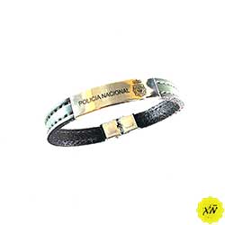 pulsera Policía Nacional color negro
