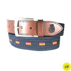 cinturones España cnp cuero lona