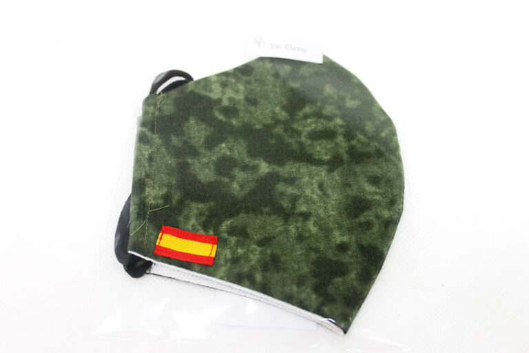 mascarilla bandera España color militar