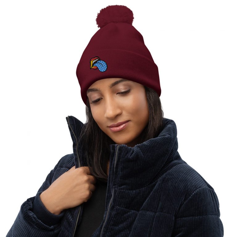 Gorro con pompón labio España