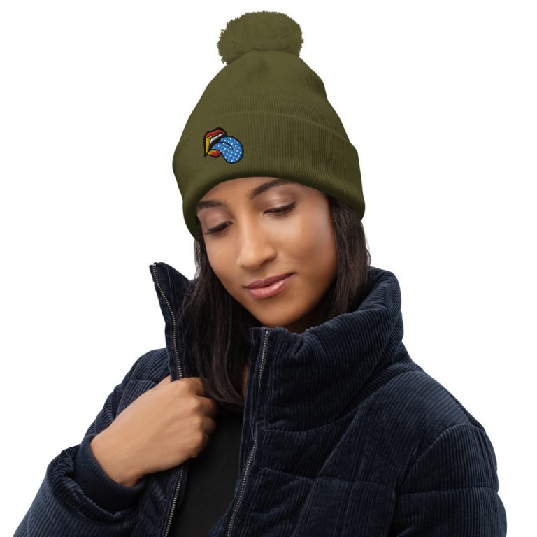 Gorro con pompón labio España