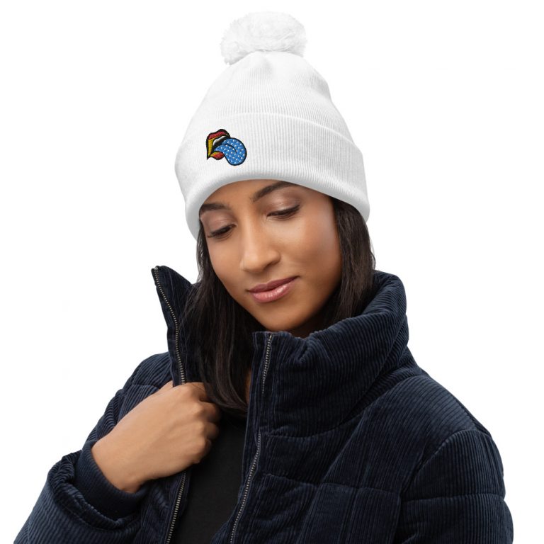 Gorro con pompón labio España
