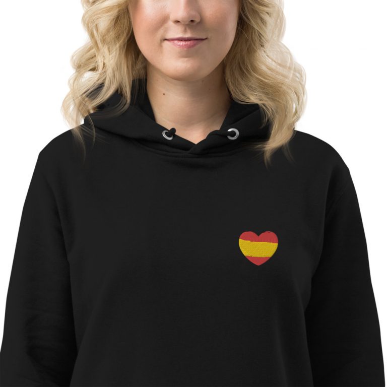 Vestido sudadera corazón España bordado