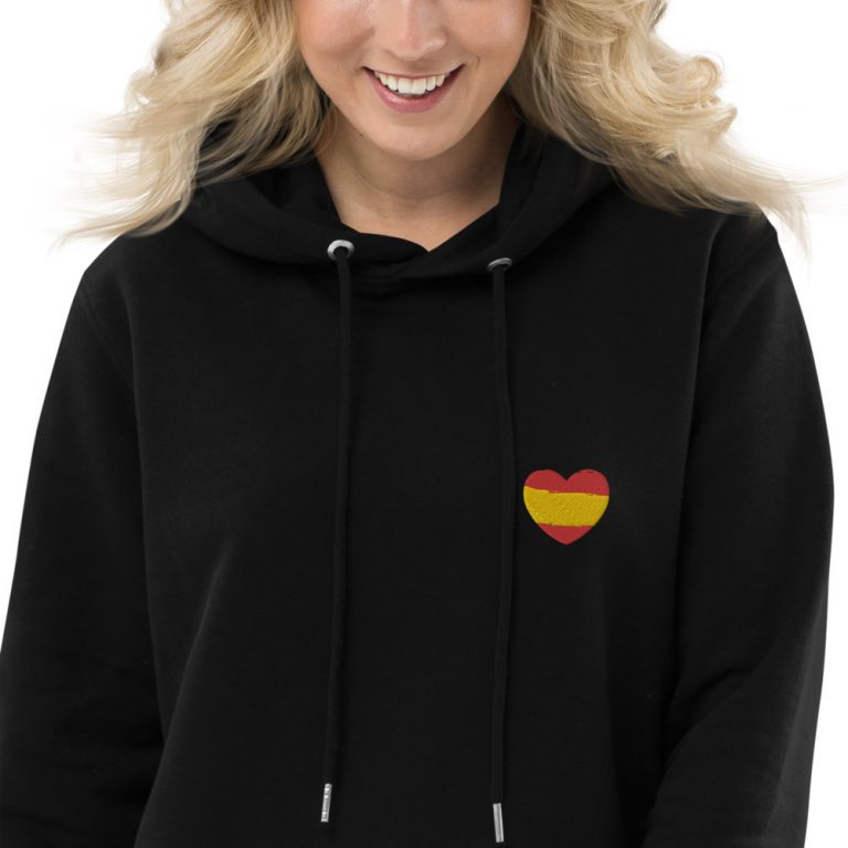 Vestido sudadera corazón España bordado