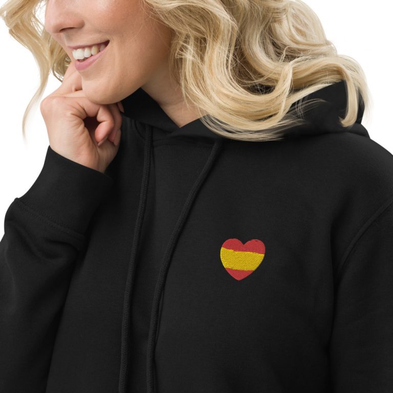 Vestido sudadera corazón España bordado