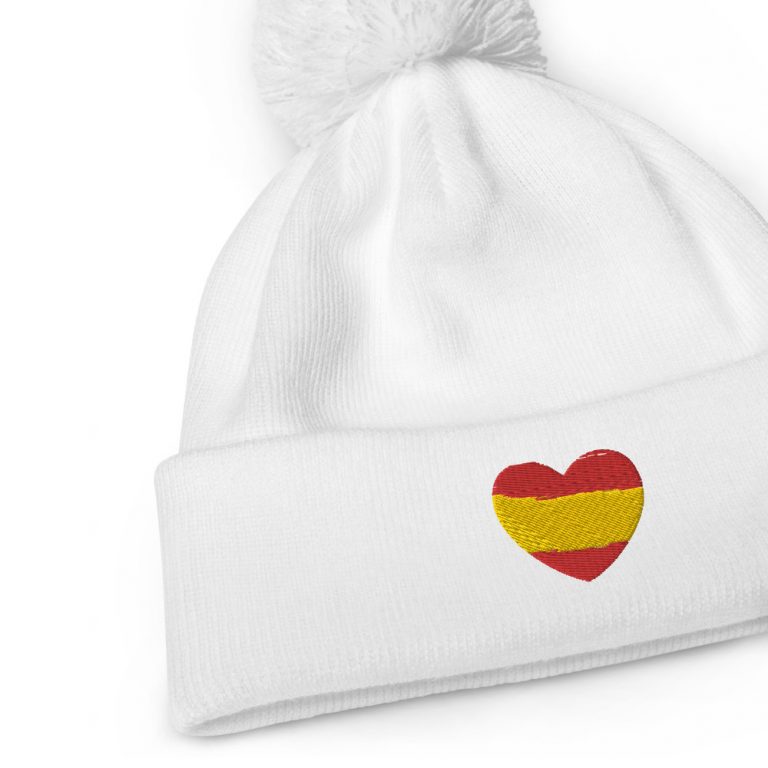 Gorro con pompón corazón España