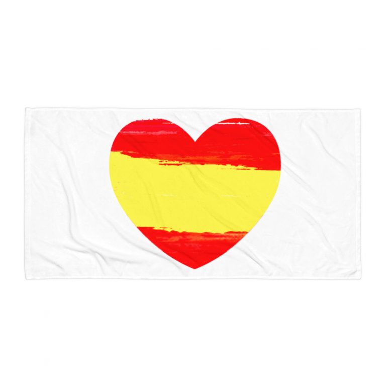 Toalla playa corazón España