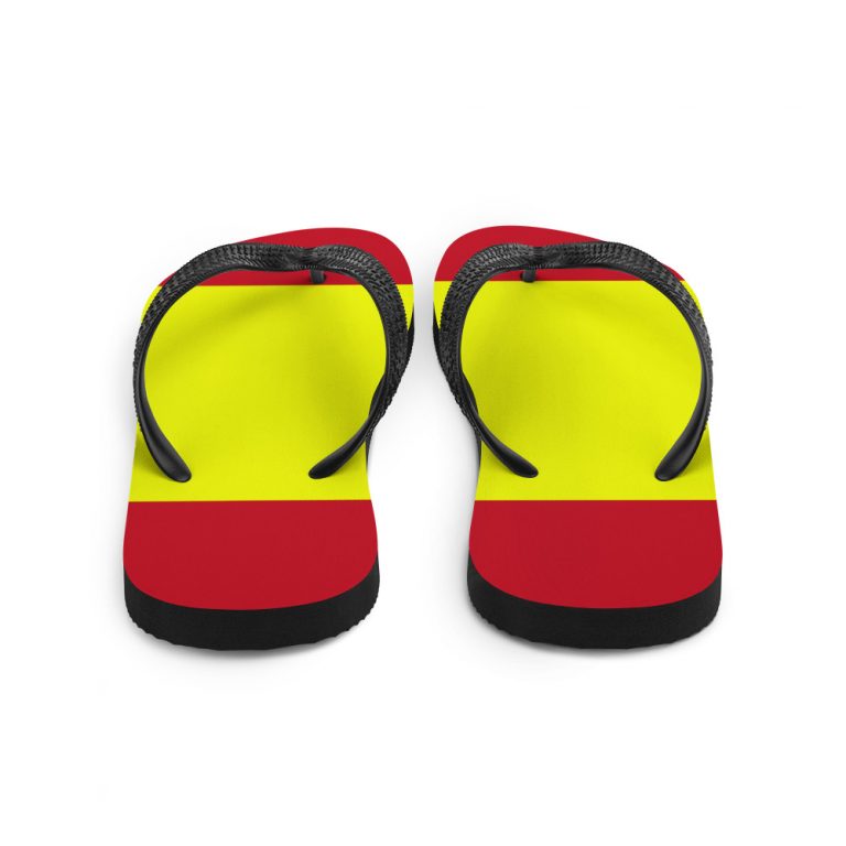 Chanclas con la bandera de España