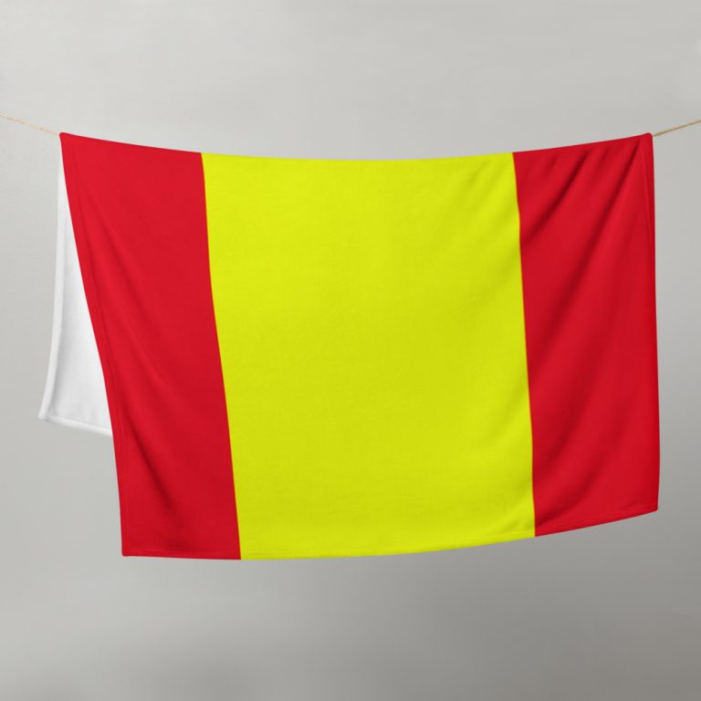 Manta con la bandera de España