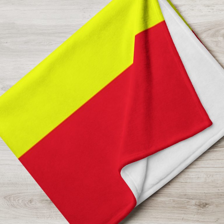 Manta con la bandera de España