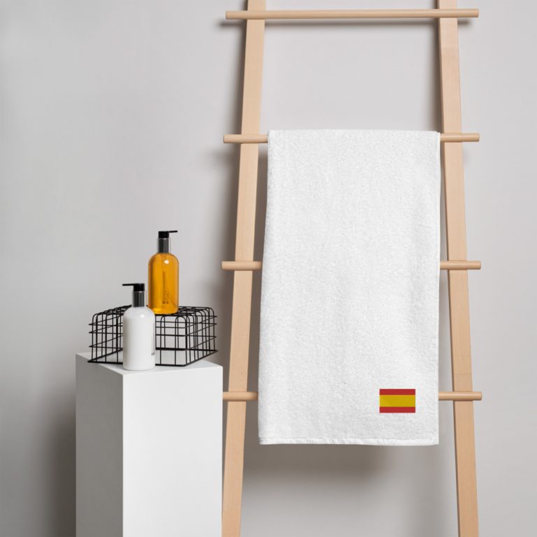 Toalla de algodón con bandera de España